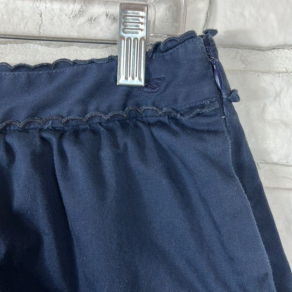 Vineyard Vines navy blue scalloped skirt size 6 - Picture 3 of 11